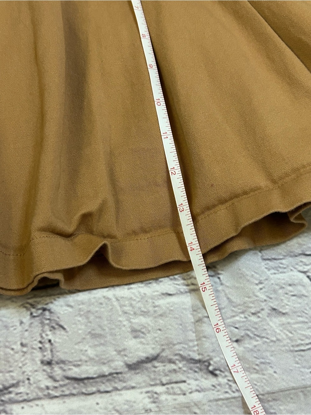 Women's Tan Circle Skirt - Classic Flared Skater - Picture 6 of 6